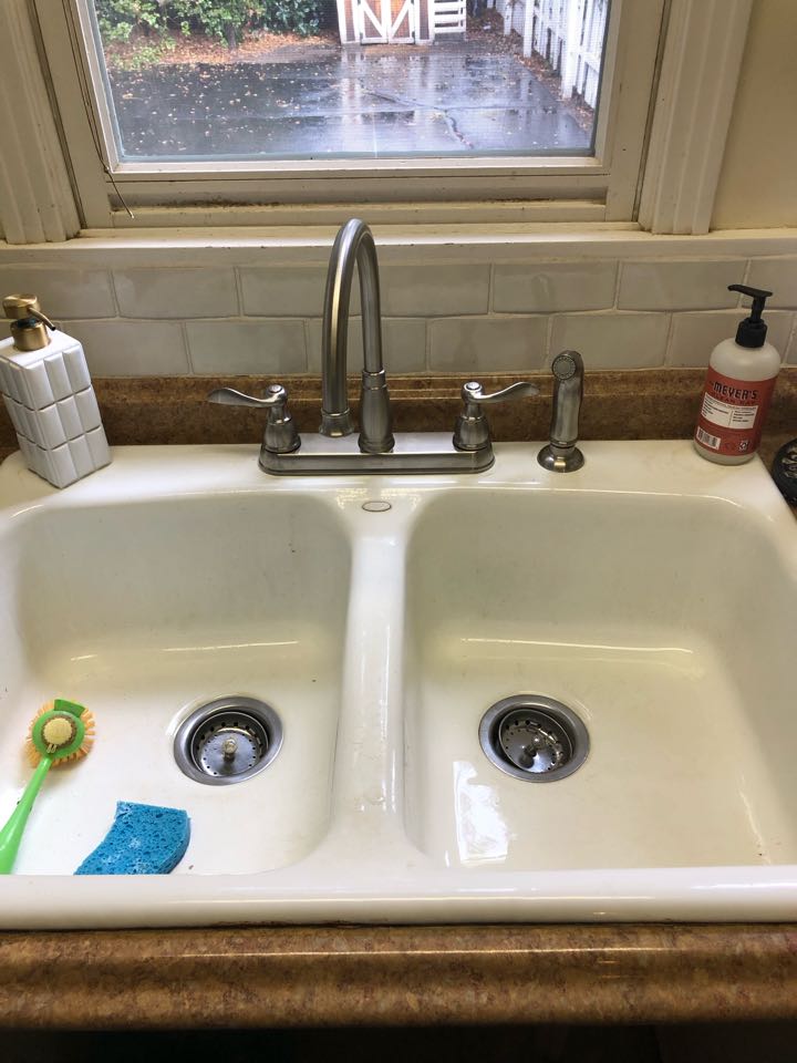 Customer supplied kitchen faucet installation 