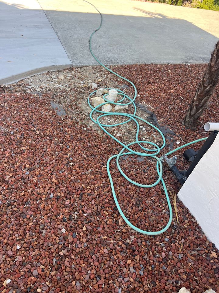 Arrived at the job to find the house as a main line back up Arrived at the job to find the house as a main line back up