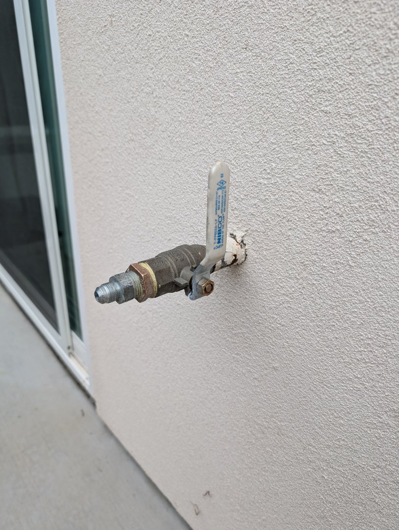 added a gas connection for a natural gas bbq in Paso Robles.   added a gas connection for a natural gas bbq in Paso Robles.