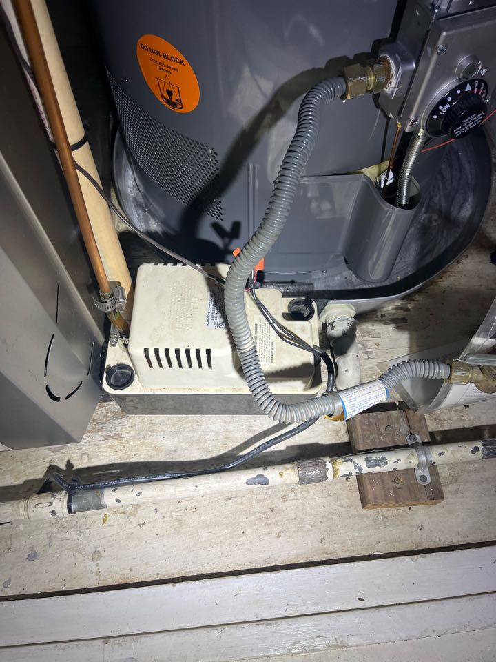 Arrived at the job to write up an estimate on a tankless water heater. We took a look at the situation. It’s looking kind of tight to install in the same room as the furnace but doable.