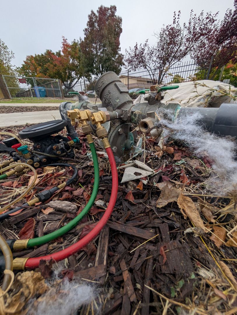 Tested a Wilkins 975xl RP backflow preventer assembly at Sherwood Dog Park in Paso Robles.  
