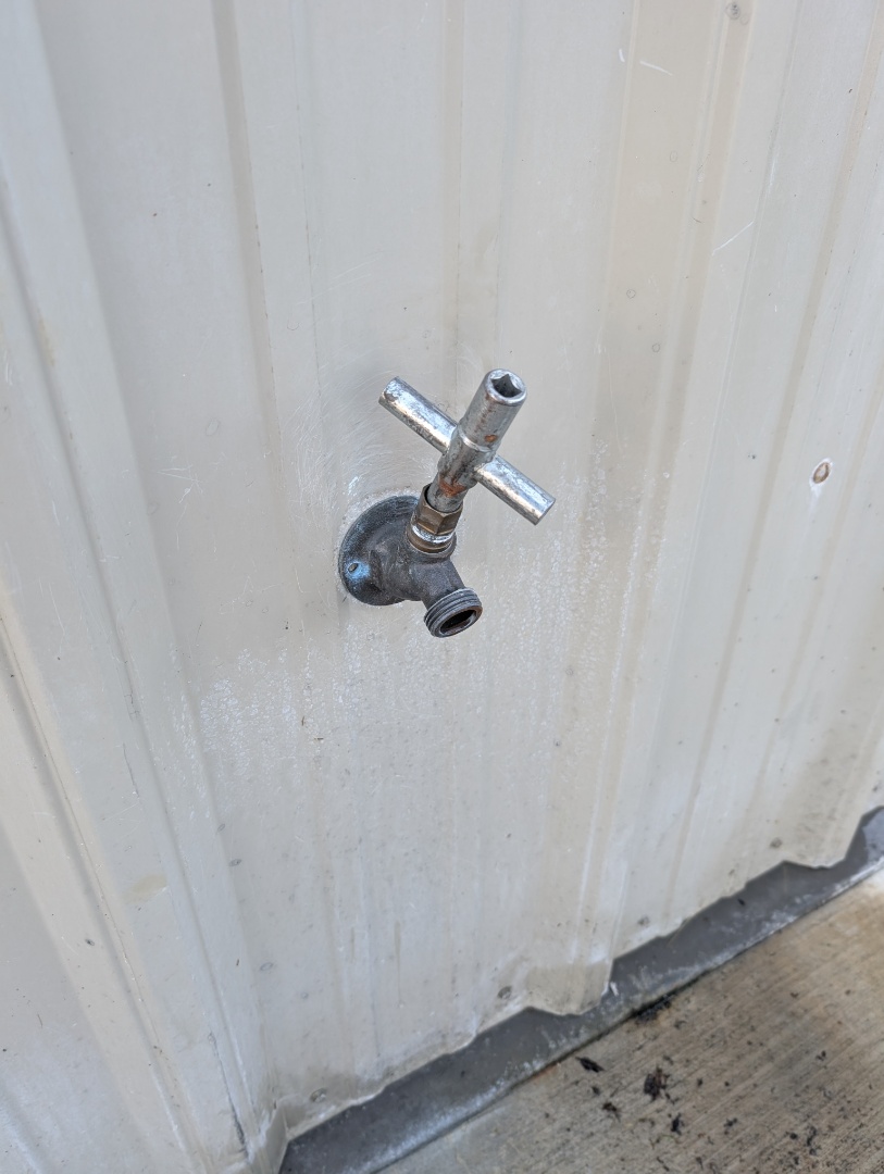 Repaired a tamper proof bibb at the airport in Paso Robles.