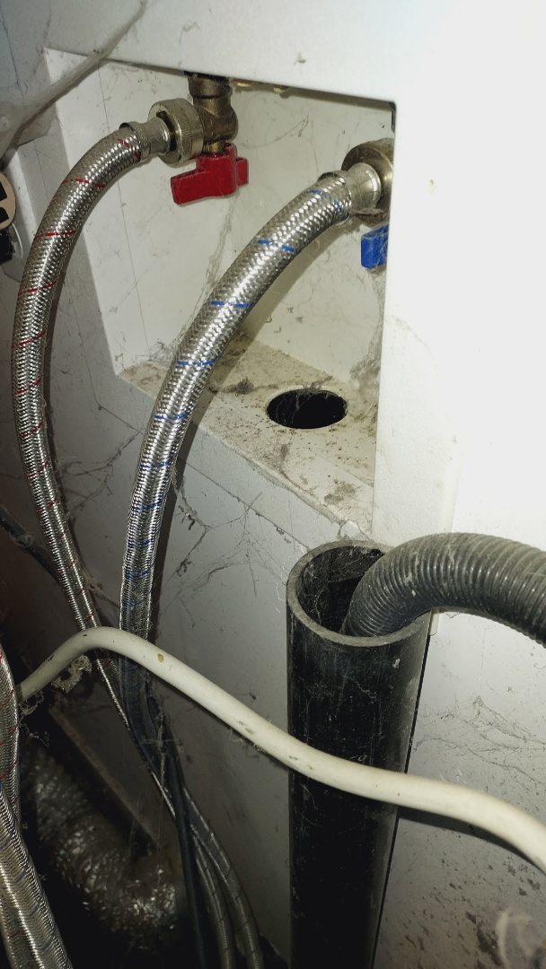 Inspection to locate possible sewer gas leak