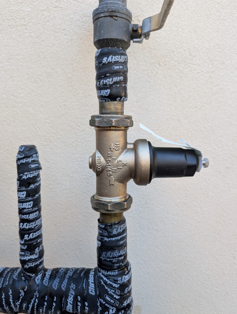 Replaced a PRV in Paso Robles.  
