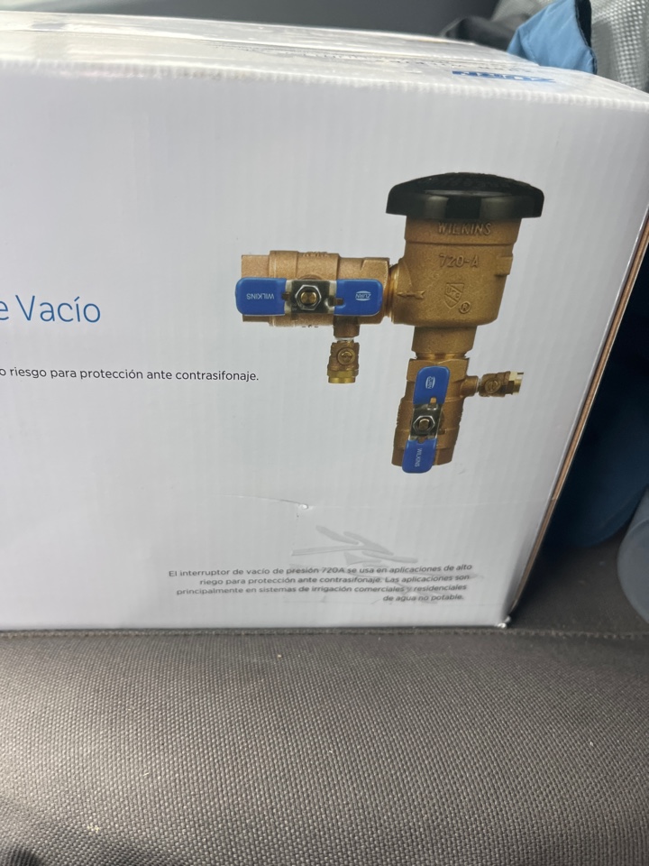 Arriving to check a noise coming from a backflow