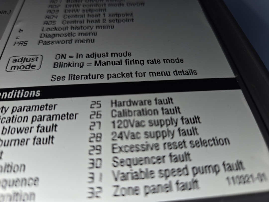 Alta us boiler error code 26 troubleshooting- recalibration lockout