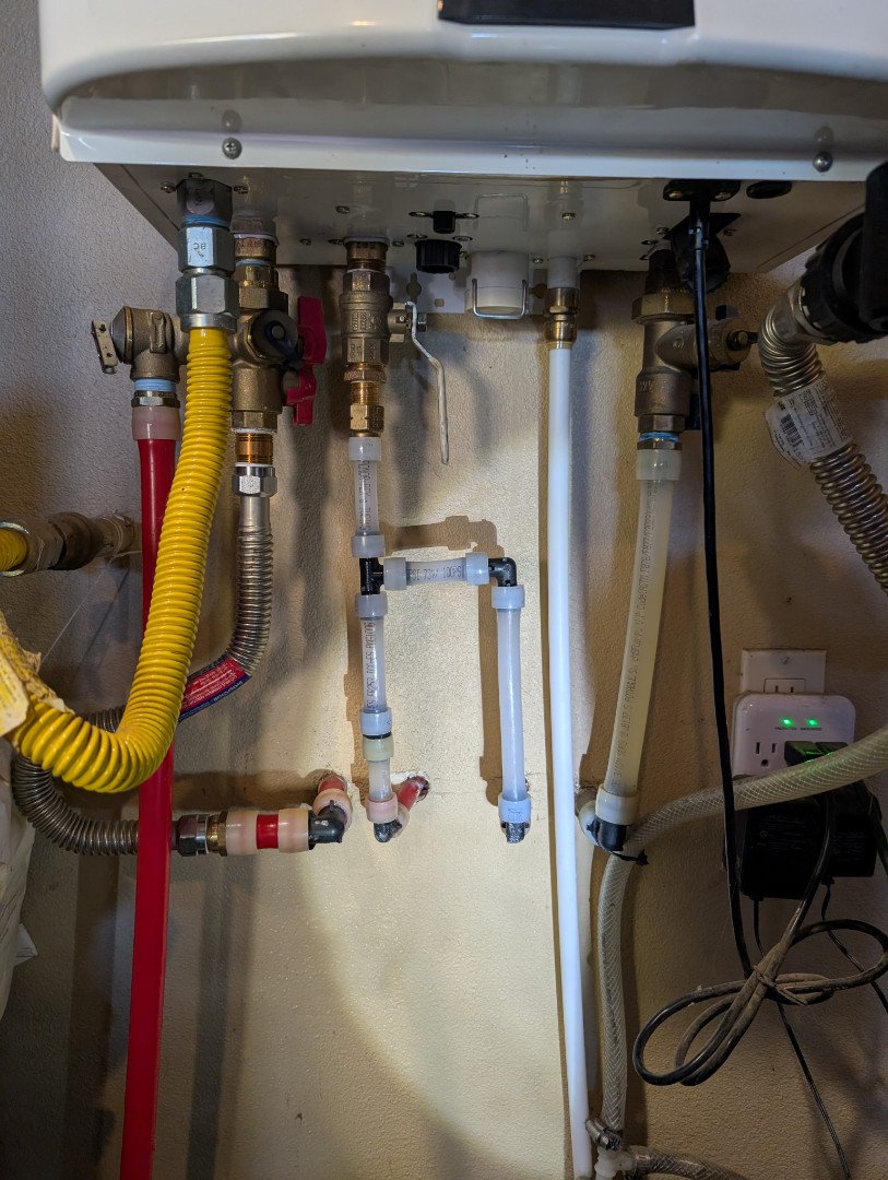 repaired a leak at a Navien tankless water heater in Templeton.  