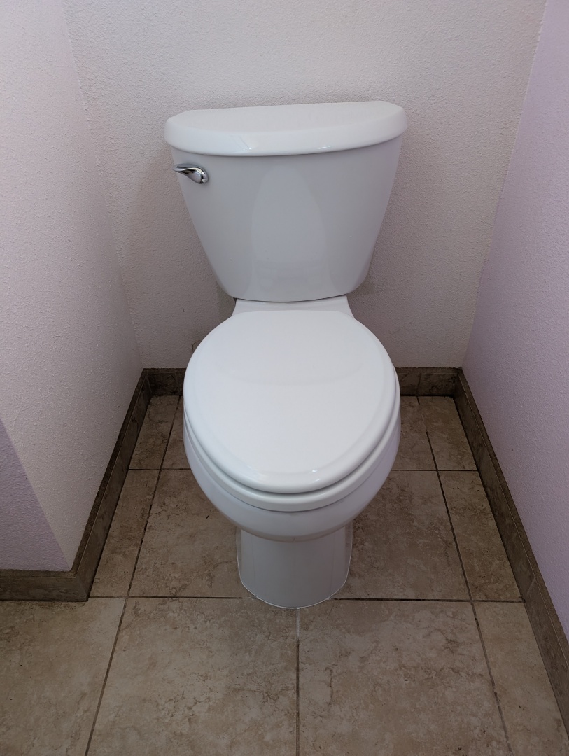 Replaced a Kohler toilet with a new customer supplied American Standard in Paso Robles.  