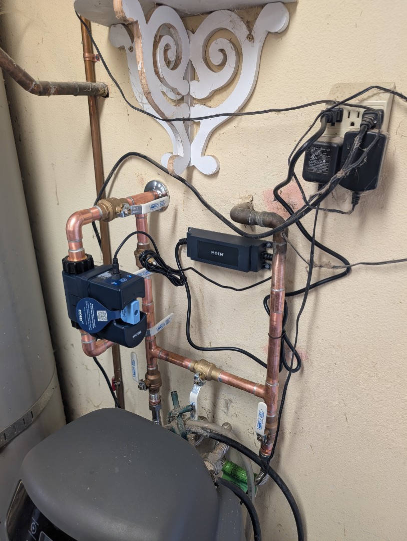 installed a new Moen Flo water monitor and leak detector in Templeton.