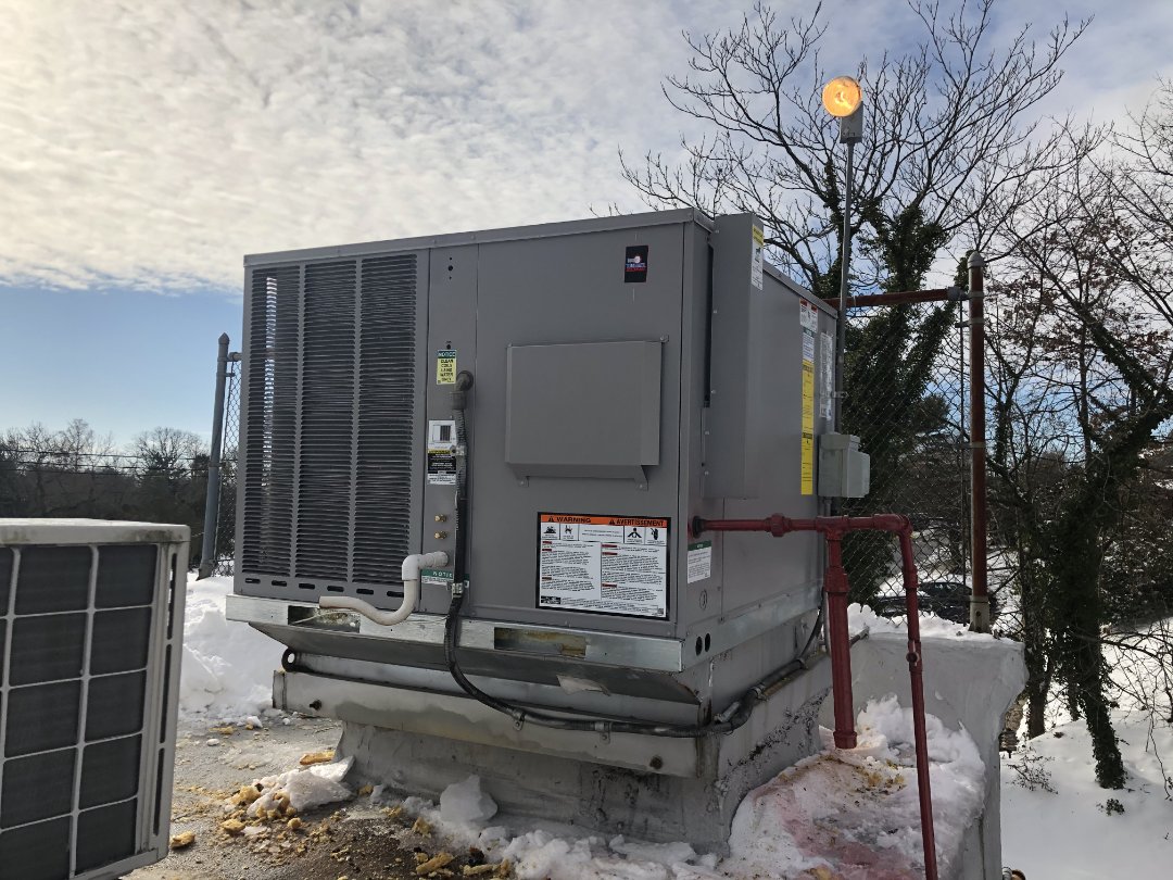 Rheem rooftop unit installation