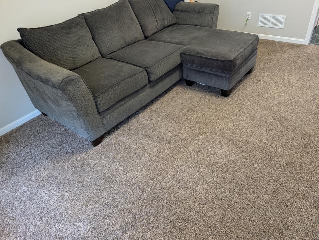 This task involved a thorough blood cleanup after the family dog injured its foot, leaving blood stains on the carpet and sofa. I used Oxidants Happen, a powerful solution that effectively kills bacteria, removes the red bloodstains, and sanitizes the area. The process was meticulous, ensuring no lingering odors or stains remained. The customer was delighted that the carpet and sofa could be saved, and the family dog is now doing well.