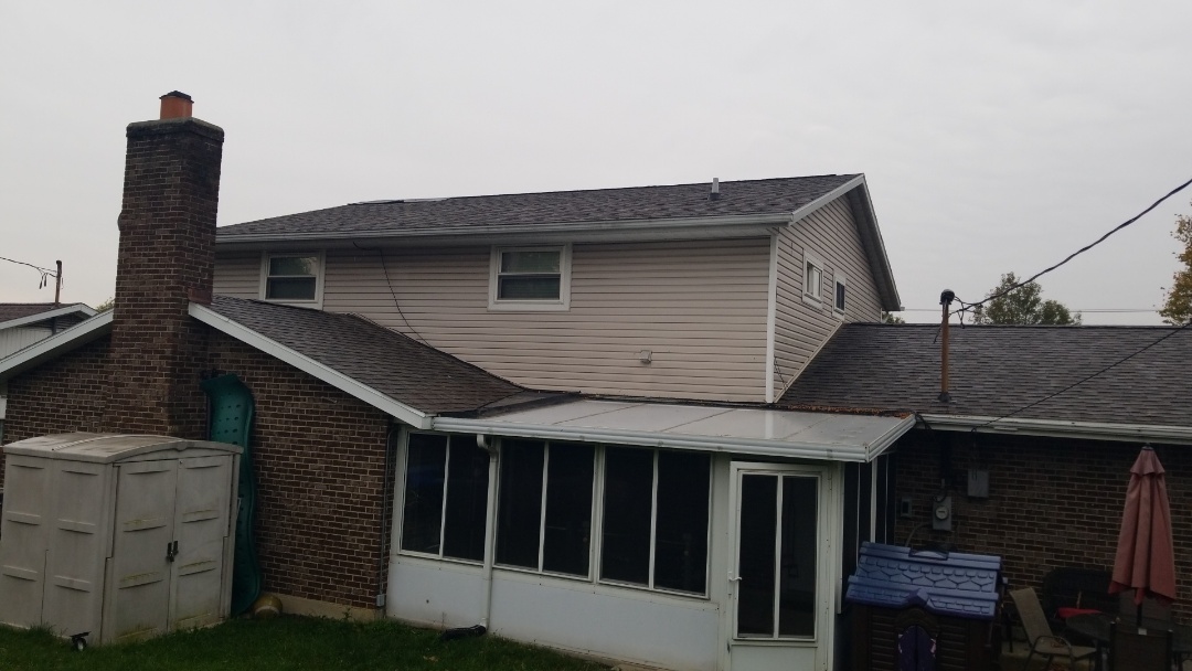 Storm damage roof replacement in Huber Heights,  Ohio 