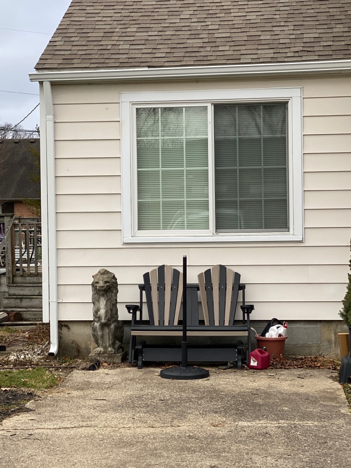 Gutter installation inspection in Germantown, Ohio. 