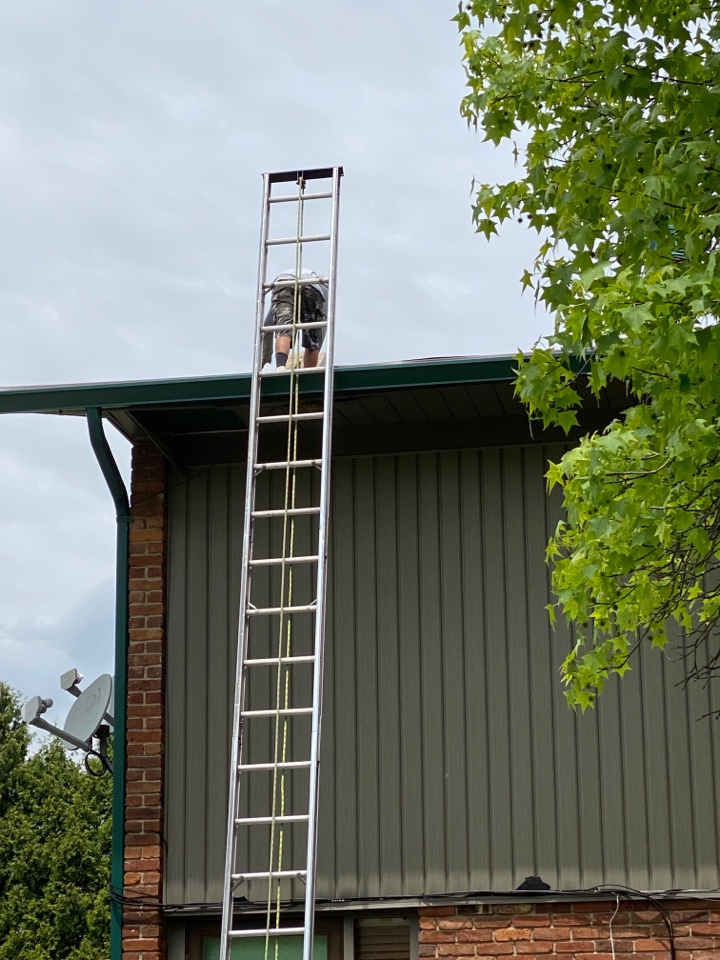 Full roof replacement in Springfield, Ohio using CertainTeed Landmark shingles.