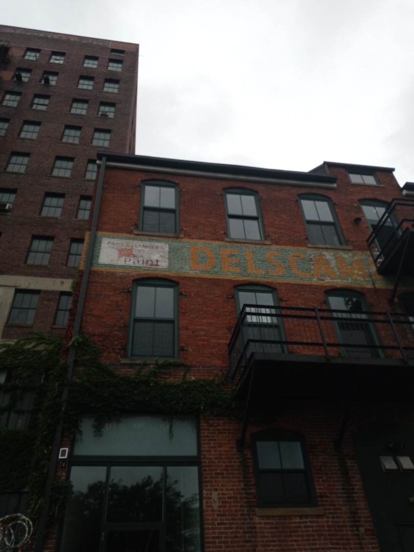 Sheet metal fabrication for down spouting and gutter on a historical building in Springfield, Ohio.