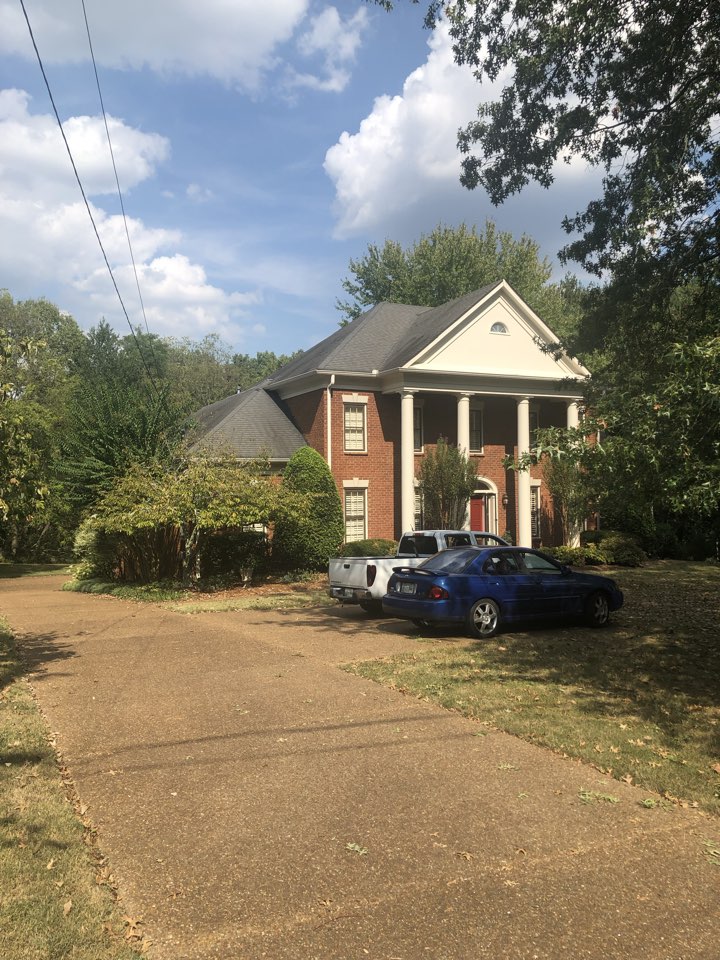 Having Music City Roofers inspect his roof today. Having Music City Roofers inspect his roof today.