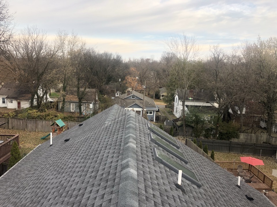 Early morning roof inspection East Nashville. Early morning roof inspection East Nashville.