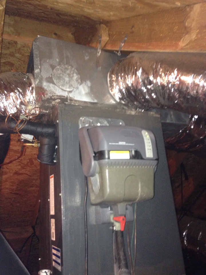 Furnace inspection and steam humidifier maintenance