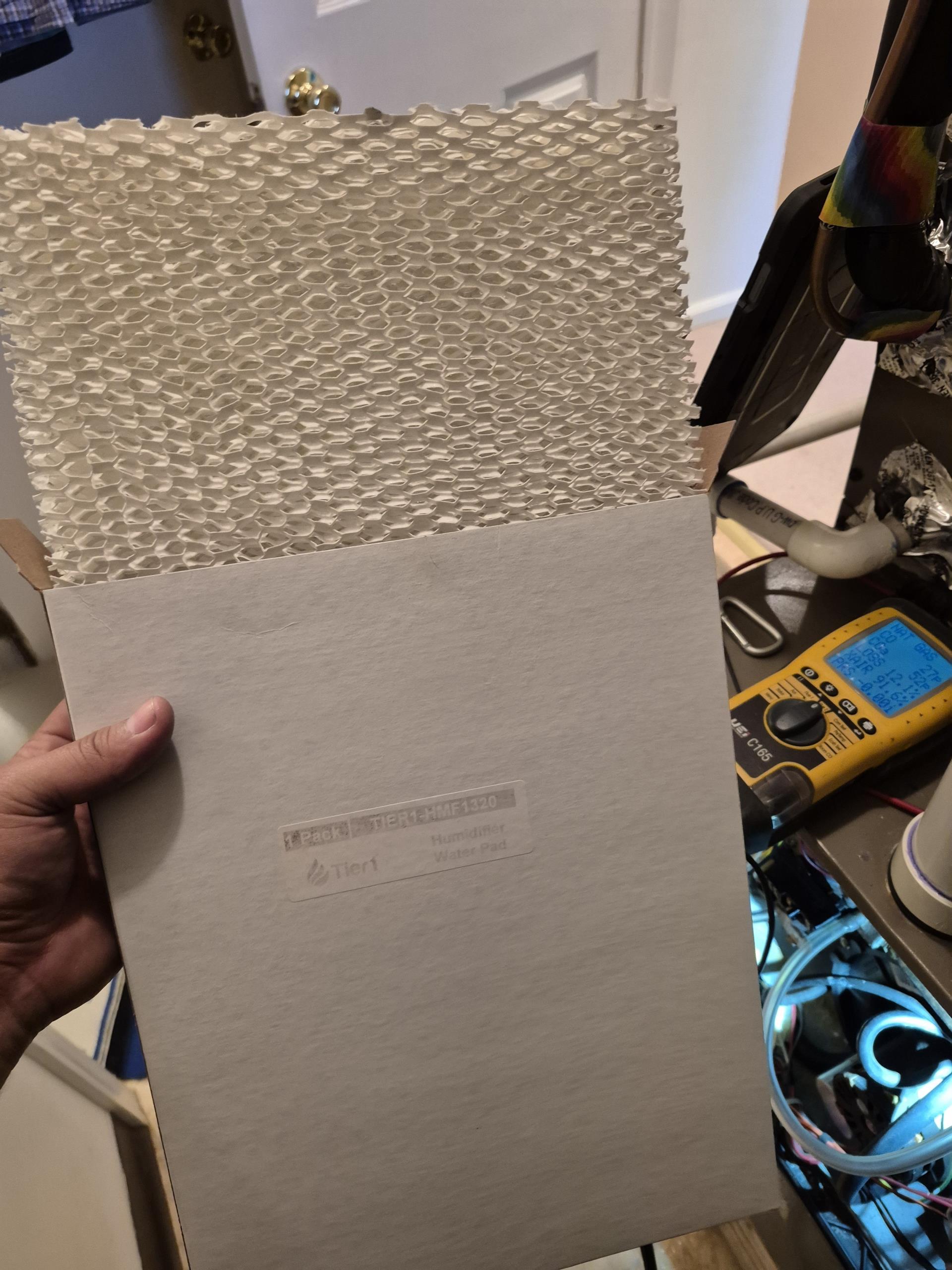 Greater customer upon arrival. Customer let me to air handler and condenser. Turned on cooling on thermostat. Check the condenser was running, condenser was running perfectly. Wash down condenser from the outside with chemical and water. Power the condenser back on.