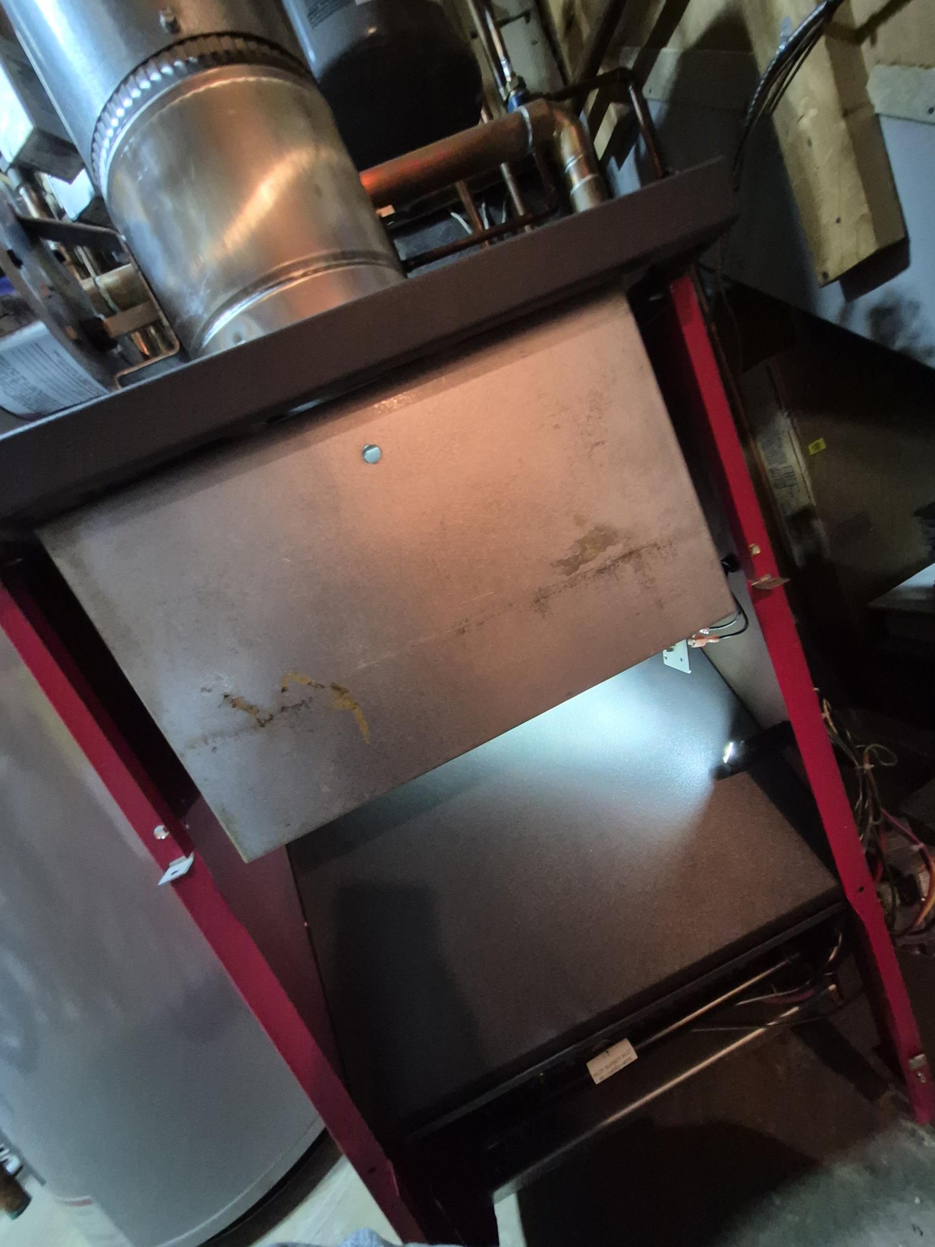 Emerson, NJ - Arrived on site for heating maintenance. Customer stated no issues with their heating. Went to all thermostats and called for heating all four zones on the boiler opened up. Boiler started up normally. Boiler turned off after reaching 180°. Turned off boiler to remove the burners and thoroughly clean the burner. I moved all the soot inside the burners. There's no issues or boiler with detected expansion tank is in good condition. Customer brought to my attention about a lot of lint being built up behind a dryer. Check the connection of the ductwork, duct was inserted into the wall and into the unit securely. Went outside with a portable compressor to clean the dryer vent from the outside. Emerson, NJ - Arrived on site for heating maintenance. Customer stated no issues with their heating. Went to all thermostats and called for heating all four zones on the boiler opened up. Boiler started up normally. Boiler turned off after reaching 180°. Turned off boiler to remove the burners and thoroughly clean the burner. I moved all the soot inside the burners. There's no issues or boiler with detected expansion tank is in good condition. Customer brought to my attention about a lot of lint being built up behind a dryer. Check the connection of the ductwork, duct was inserted into the wall and into the unit securely. Went outside with a portable compressor to clean the dryer vent from the outside.