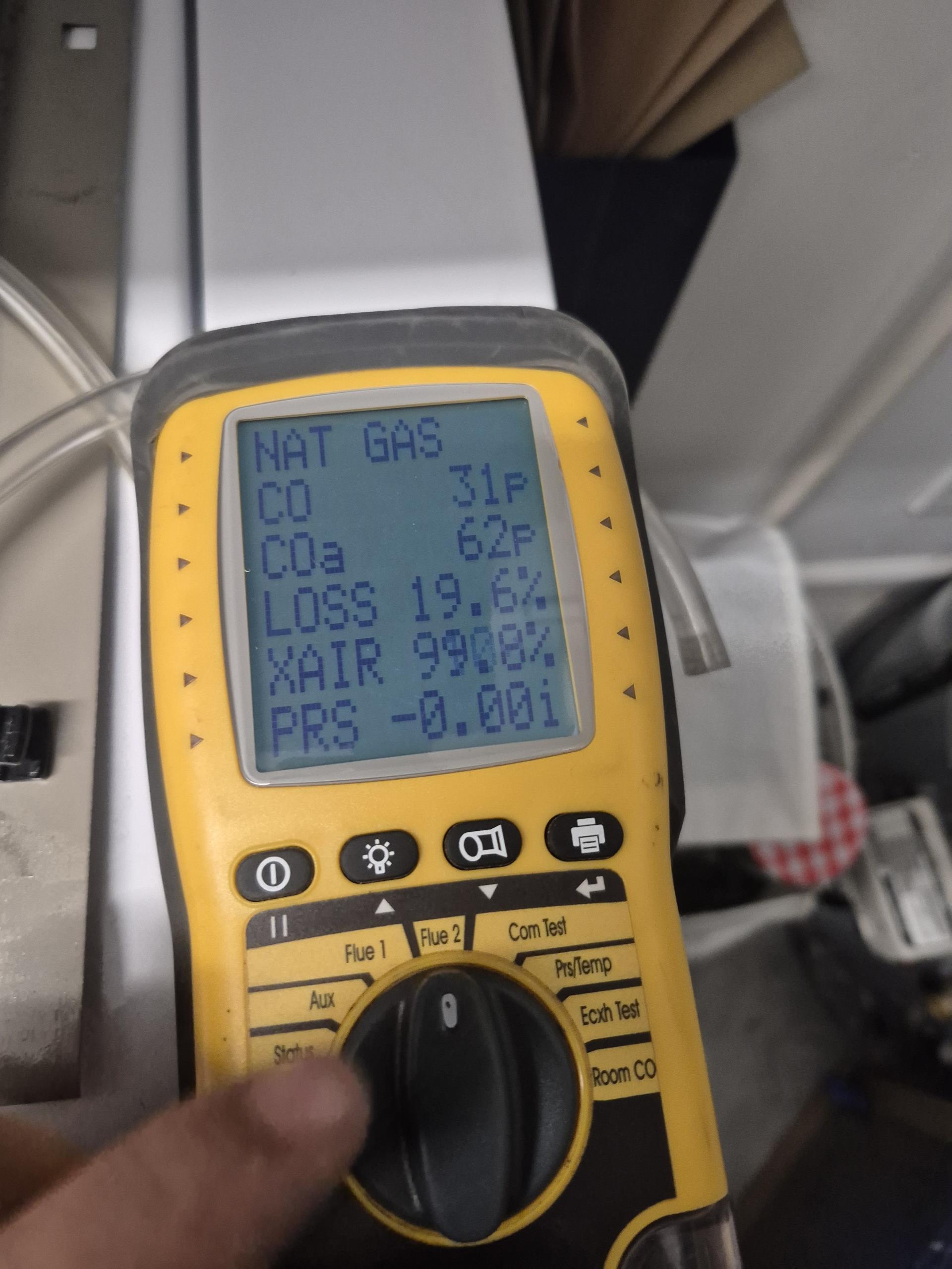 Wayne, NJ - Arrived on site for heating maintenance. Customer said you knew was no longer turning on after attempting to change filter. Closed unit up and started up the unit everything was fine. Ran a combustion test, Co levels were 40 to 45ppm.
The manifold and intake of the gas valve access was stripped, could not check the gas pressure from the manifold side. Removed the flame sensor, cleaned flame sensor and reinstalled the flame sensor. Checked microamps of flame sensor, reading was 0.1 to 0.7.
Inform the customer about the flame sensor and recommended a replacement, customer said they rather wait. Wayne, NJ - Arrived on site for heating maintenance. Customer said you knew was no longer turning on after attempting to change filter. Closed unit up and started up the unit everything was fine. Ran a combustion test, Co levels were 40 to 45ppm.
The manifold and intake of the gas valve access was stripped, could not check the gas pressure from the manifold side. Removed the flame sensor, cleaned flame sensor and reinstalled the flame sensor. Checked microamps of flame sensor, reading was 0.1 to 0.7.
Inform the customer about the flame sensor and recommended a replacement, customer said they rather wait.