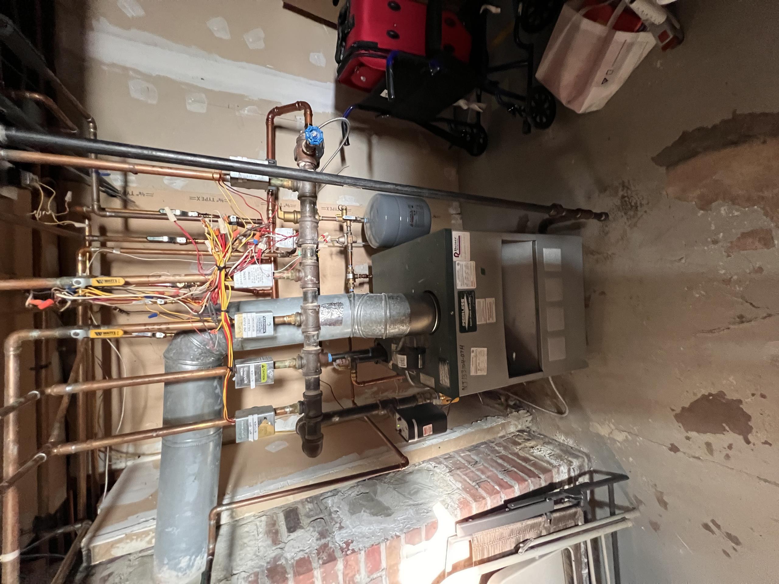 Pompton Lakes, NJ - Arrived onsite for leaking water from the boiler. Found leak on union for magnaclean. Tighten union and confirmed no more leaking. Found leak in loose condensation trap cleanout. Tightened cleanout nut and leaked stopped. Performed test run of system. No leaks and boiler heating proper Pompton Lakes, NJ - Arrived onsite for leaking water from the boiler. Found leak on union for magnaclean. Tighten union and confirmed no more leaking. Found leak in loose condensation trap cleanout. Tightened cleanout nut and leaked stopped. Performed test run of system. No leaks and boiler heating proper