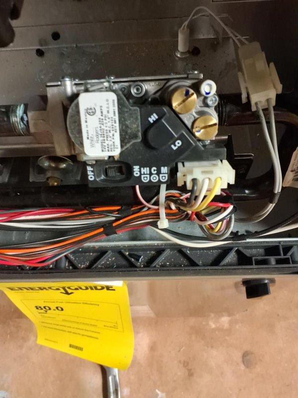 Performed air pressure test on residential gas piping system to verify integrity and safety of all gas lines. Inspected furnace gas valve assembly and connections, confirming all components were properly sealed and functioning correctly. System passed pressure test with no leaks detected, ensuring safe operation of heating equipment.
