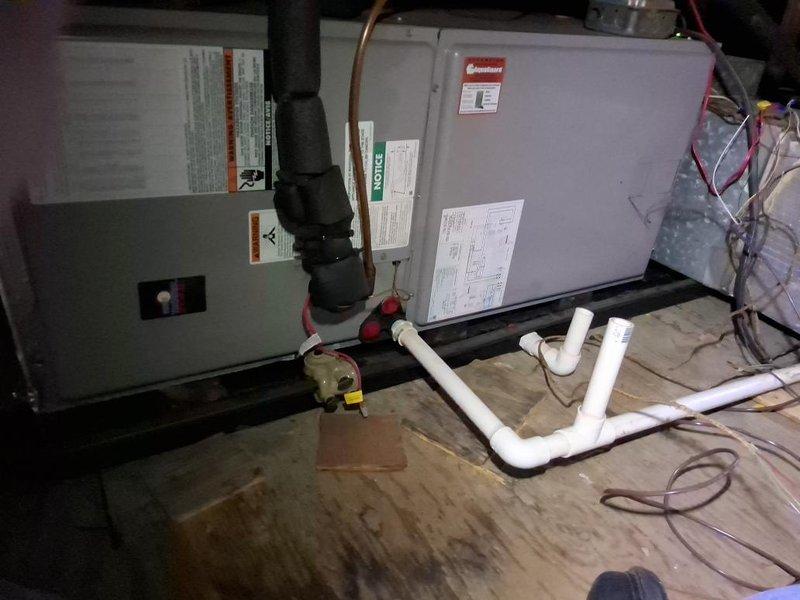 Completed seasonal maintenance on one air conditioning system. Performed comprehensive inspection of attic-mounted air handler and associated components, including verification of manufacturer specifications on the unit nameplate. Checked refrigerant lines, electrical connections, condensate drain system, and all mechanical components for proper operation. All systems tested and found operating within normal parameters.