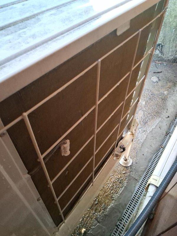 Responded to service call for mini split system with insufficient airflow, a recurring issue. Upon inspection, found outdoor unit showing significant age and weathering with accumulated debris around base and exterior surfaces. Removed and inspected indoor air filter, which exhibited heavy dust and debris accumulation causing restricted airflow. Cleaned filter and reinstalled unit. Discussed system performance concerns with customer and provided estimate for complete mini split replacement due to recurring operational issues and overall system condition.
