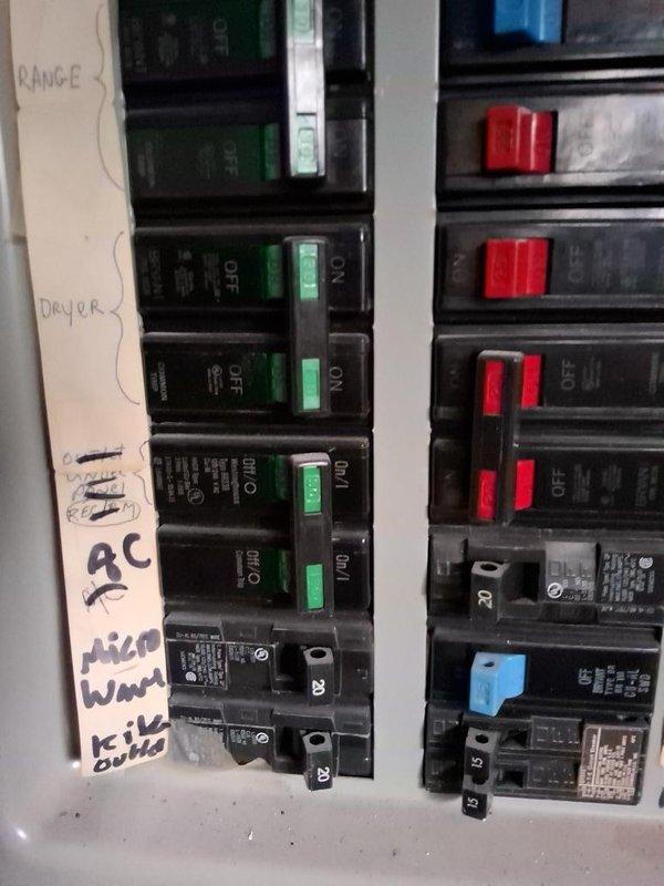 Conducted on-site evaluation at rental property for complete AC system replacement. Documented existing electrical panel configuration showing dedicated AC circuit breaker and assessed basement mechanical room housing current furnace and HVAC infrastructure. Provided comprehensive replacement estimate for new single-zone air conditioning system installation.