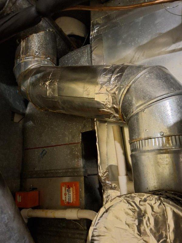 Conducted comprehensive on-site assessment for complete HVAC system replacement, including furnace and air conditioning unit. Measured and documented existing ductwork configuration, PVC condensate lines, and electrical connections to determine equipment specifications and installation requirements. Evaluated current system components, ductwork condition, and mechanical room layout to provide accurate replacement estimate.
