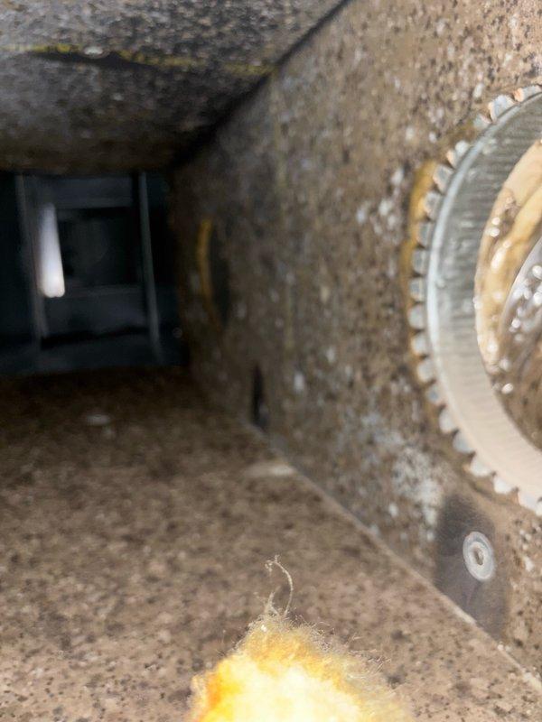 Completed comprehensive antimicrobial duct cleaning service for residential HVAC system. Accessed attic space using ladder to service air handler unit and extensive flexible ductwork system, removing accumulated dust, debris, and particulate matter from blower wheel assembly, interior ductwork surfaces, and system components. Applied antimicrobial treatment throughout the duct system to inhibit future microbial growth and improve indoor air quality.