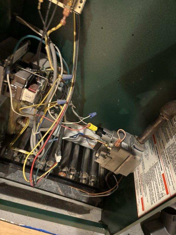 Completed comprehensive maintenance and tune-up service on CPFP gas boiler system. Performed thorough inspection of all internal components including gas valve assembly, burner assembly, electrical connections, and control board. Verified proper operation of gas valve, checked all wire connections and terminals for secure attachment, and inspected burner ports for cleanliness and proper flame distribution. All safety labels and operational instructions confirmed present and legible. System tested and operating within manufacturer specifications.