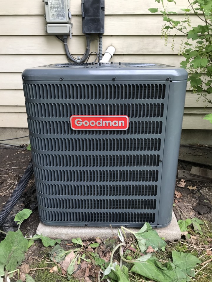 Goodman furnace air conditioner installed 