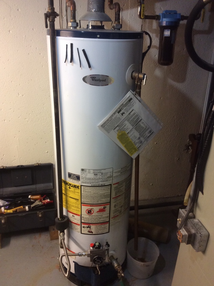 Customer has no hot water. Found Pilot out on water heater. Lit pilot checked operation ok.