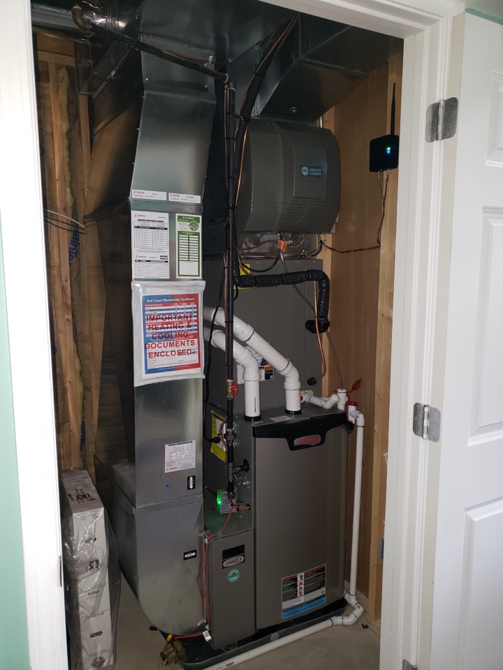 Furnace,ac, and water heater installation. 