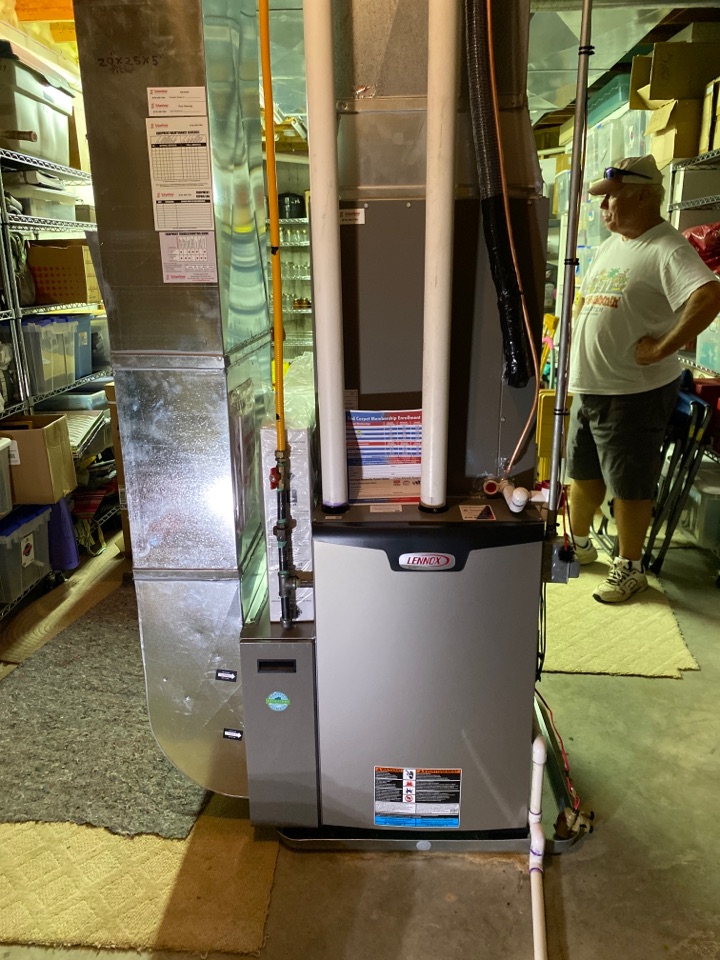 Furnace replacement plus AC new drop and filter system