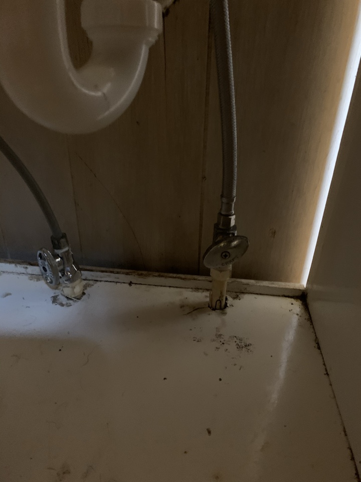 Replaced leaking supply line on a faucet in bathroom. 