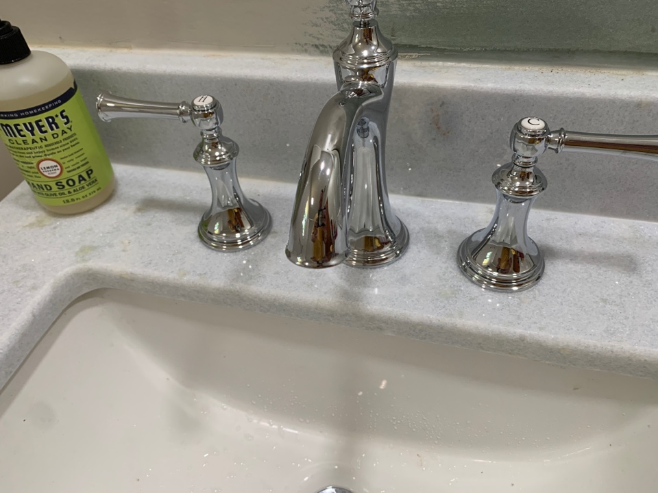 Plumber near me armuchee ga replaced new 9in spread lavatory faucet 