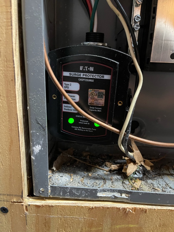 Electrician near me in Rome ga installed a new whole home surge protector bringing home up to code with extra protection. 