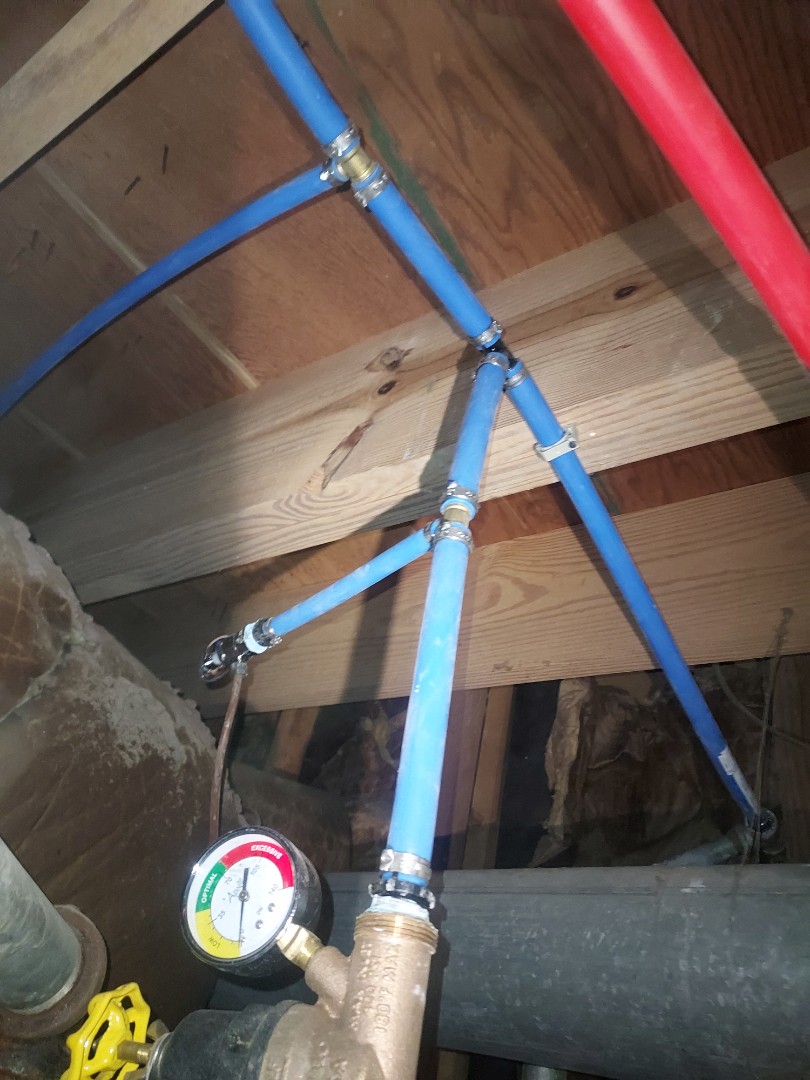 Plumber near me in Fairmount ga fixed leaking pex line