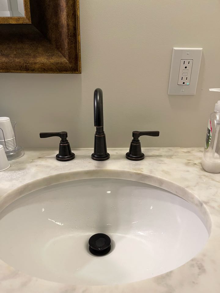 Local plumber near me in dalton installed studor vent to drain lines and tightened bathroom faucet 