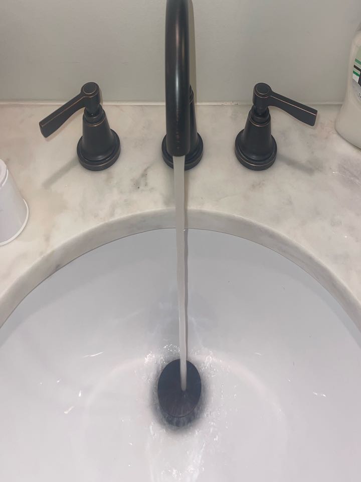 Customer said that she kept getting a bad smell from the sinks and toilet, my partner and I did a diagnostic of the drain line and came up with installing stutter vents in the line so air can be pulled into the line to slow better flow in the drainage, my partner recommended three vents but customer decided to go with only two vents. We also fixed the loose handles on one of the bathroom facet sets to insure proper water flow aswell as a even clean look.