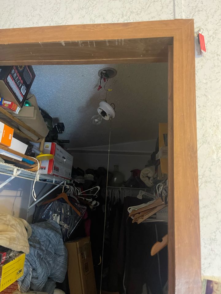 Electrician is repairing an electrical circuit. 
