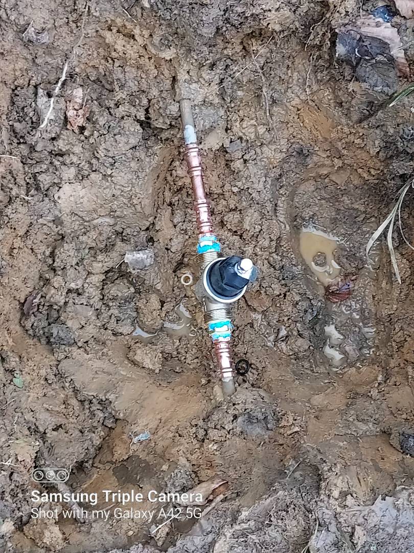Plumber replacing faulty prv