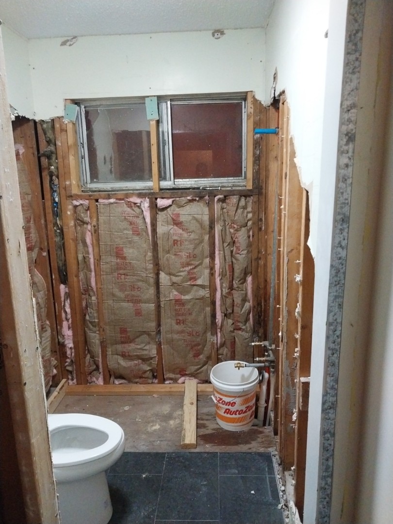 left estimate for full repipe of one bath house with stops and supplies