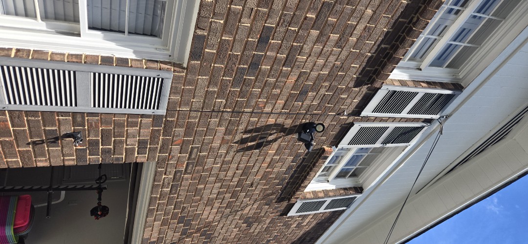 Electrician installing ring cameras