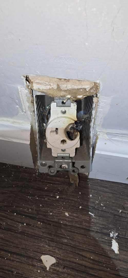 Checked in from Crandall, GA: Completed the replacement of a burnt electrical receptacle. Made sure the outlet and wiring were safe and working properly ? another satisfied customer with reliable power again!


