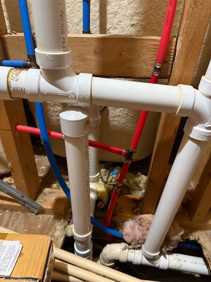 Fixed leak on shower valve line