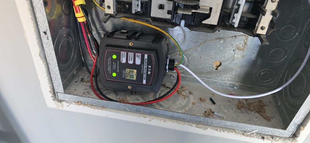 Checking in from calhoun, georgia is where we installed a whole home surge protection kit today.
To keep the homeowners appliances safe